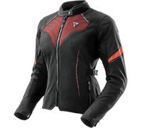 Rebelhorn Jax waterproof Ladies Motorcycle Textile Jacket, black-red, size 5XL for Women