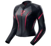 Rebelhorn Ladies Diva ST Leather Jacket Motorbike Motorcycle Black / Pink