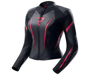 Rebelhorn Ladies Diva ST Leather Jacket Motorbike Motorcycle Black / Pink