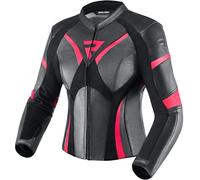 Rebelhorn Ladies Rebel Motorbike Motorcycle Leather Jacket - Pink / Black