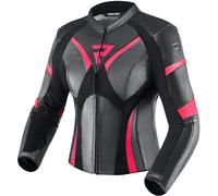 Rebelhorn Rebel Ladies Motorcycle Leather Jacket, black/pink, size 40