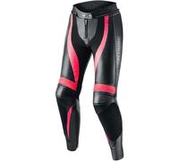 Rebelhorn Rebel Ladies Motorcycle Leather Pants, black/pink, size 32
