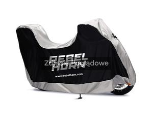 Rebelhorn Shelter Moto Cover With Space For Top Case Black/Silver - X-Large
