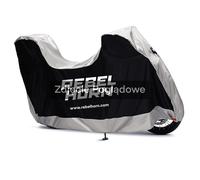 Rebelhorn Shelter Motorcycle Cover With Space For Top Case Black/Silver - Medium