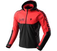 Rebelhorn Slash Softshell waterproof Motorcycle Textile Jacket, black/red, size 6XL
