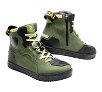 Rebelhorn Vandall II Motorcycle Casual Urban Boots - Olive Green / Orange
