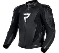 Rebelhorn Veloce Motorcycle Leather Jacket, black/white, size 56