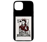 Rebellion Queen Of Spades Punk Rock Alternative Card Case for iPhone 15 Plus