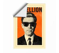 Rebellion Statement Retro Unframed Wall Art Print A4 (29.7×21cm), Wall Decor for Living Room, Bedroom, Office & Home, Art Gift