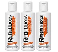 Rebellious Colour 100% Vegan Semi Permanent Hair Dye Colour (300ml) (Orange Thunder)
