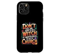 Rebellious Witch Quote Sarcastic Moon Phases Design Case for iPhone 11 Pro