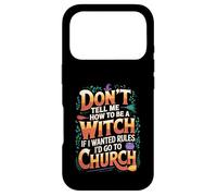 Rebellious Witch Quote Sarcastic Moon Phases Design Case for iPhone 17 Pro