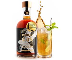 REBELS 0.0% Alcohol-Free Whiskey Alternative Malt Blend | Double Distilled for Intense Aroma | Truly 0.0% | Crafted in Switzerland | Vegan & Alcohol-Free | 500 ml