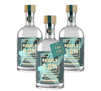REBELS 0.0% Botanical Dry | Alcohol-Free Gin Alternative | Double Distilled | Vegan, Sugar-Free | 500 ml x 3packs