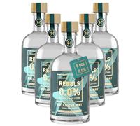 REBELS 0.0% Botanical Dry | Alcohol-Free Gin Alternative | Double Distilled | Vegan, Sugar-Free| 500 ml x 6packs