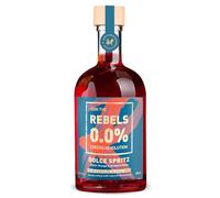REBELS 0.0% Dolce Spritz | Alcohol-Free Spritz | Double-Distilled for Intense Aroma | Award-Winning Taste | Vegan Natural Botanicals | For Mixing Alcohol-Free Cocktails | Mocktails