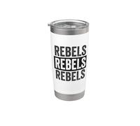 Rebels Distressed Text Design Stainless Steel Insulated Tumbler