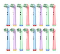 Rebeool Kids Toothbrush Head Compatible with Braun Oral B Kids Electric Toothbrushes Pro Junior - 16 Pack
