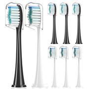 Rebeool Sensitive Replacement Brush Heads Compatible with Philips Sonicare Toothbrush, 4300 5100 3100 Toothbrush Head, Medium Softness Bristles for More Delicate Cleaning x8