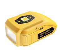 Rebicacate Portable USB Charger for Dewalt 20V Battery with USB C PD2.0 33W Output, Compatible with Dewalt Charger, Compatible with DCB204 DCB200 DCB205 Power Power Tools Lithium-Ion Battery