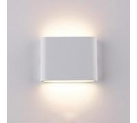 Rebirth Wash Wall Light Fixture Square丨Up Down Wall Sconces Lighting丨Indoor Wall Lights for Outdoor Courtyard Wall Lamps(Size:Large,Color:Black 4000k) (Color : White 3000k, Size : Small)