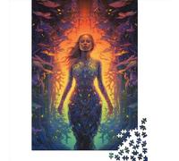 Rebirth Wooden Jigsaw Puzzles 1000 Pieces Jigsaw Creative Rectangular Large Family Puzzle Game Artwork for Adults Teens 1000pcs (75x50cm)