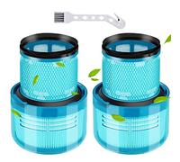 Rebirthcare 2 pack v15 detect filter for dyson v15 v11 sv14 sv17 sv22 detect absolute complete animal extra pro torque drive vacuum cleaner filter replacement part, replace no. dy-970013-02