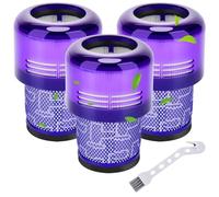Rebirthcare 3 pack v11 filter for dyson v11 filter replacement, v11 absolute v11 animal v11 torque drive sv14 cordless vacuum, replace part # 970013-02