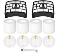 Rebirthcare az950ukt filter replacement for shark rotator powered lift-away ax950uk az950uk nv650 nv650w nv651 nv652 nv750 nv751 nv752 nv753 nv831 nv835 ax950 ax951 ax952, part # xff650 & xhf650