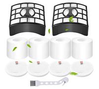 Rebirthcare NV601UK Filters for Shark Lift Away vacuum NV600UK NV600UKT NV601UK NV601UKT NV700UK NV700UKT UV700, 2 hepa filters + 4 foams filter, Replacement Part XFF600 XHF600
