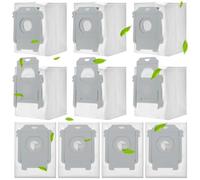 Rebirthcare Pack of 10 i7 s9+ bags for iRobot i7 i7+ i7 plus s9 s9+ j7 j7+ e5 e6 e7 clean base suction station replacement dust bag replacement parts for Roomba i7