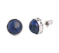 REBNGXIE Ear Ringsfor Women Natural Lapis Lazuli Stone Stud Earrings Round Shape Dangle Earrings Stud Earrings Hypoallergenic Hook Earrings Retro Jewelry Earrings For Teen Girls Lady Birthday Party