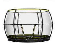 Rebo 10ft Inground Base Jump Trampoline with Halo ll Enclosure