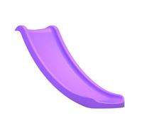 Rebo 4Ft 120Cm Universal Childrens Plastic Garden Kids Wave Slide - Purple