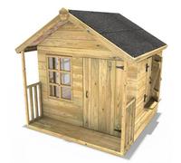 Rebo® 5FT x 5FT Childrens Wooden Garden Playhouse - Raven | OutdoorToys | Strong and Sturdy Kids' Wendy House, Pressure Treated Timber, Inspires Imaginative Play