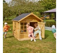 Rebo® 5FT x 5FT Children's Wooden Garden Playhouse - Woodpecker | OutdoorToys | Kids' Outdoor Wooden Garden Wendy House, Children's Play Shed, Weather Resistant