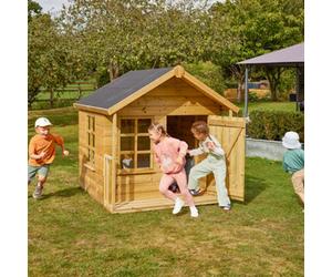 Rebo 5Ft X 5Ft Wooden Garden Playhouse For Kids - Woodpecker