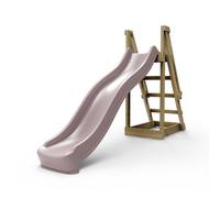 Rebo 8 Ft Freestanding Kids Slide - Dusky Pink