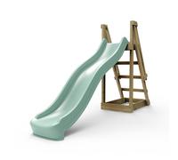 Rebo 8 ft Freestanding Kids Slide - Mint Green