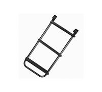Rebo Adjustable Universal 3 Step Trampoline Ladder - Universal Fit, Slip-Resistant Treads, Weather-Resistant Metal
