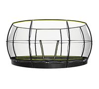Rebo® Flush FIt Inground Base Jump Trampoline with Halo ll Enclosure - 14ft | OutdoorToys | Kids' Outdoor Trampoline for Gardens, Enclosure Included, Weather Resistant