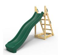 Rebo Free Standing Garden Wave Slide with Wooden Platform - 3 Sizes in 3 Colours