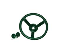 Rebo® Garden Plastic Play Steering Wheel for Outdoor Playsets - Green | OutdoorToys | Durable Accessories for Climbing Frames, Play Houses and Dens - Kid’s Captain's Wheel