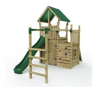 (M10 Ramp) Rebo Modular Wooden Climbing Frame Adventure Playset - M10