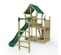 Rebo Modular Wooden Garden Climbing Frame Adventure Playset For Kids - M3 Plus Monkey Bars