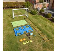 Rebo Portable Pvc Football Goal With Training Kit - 6 X 4 Ft Including Training Cones