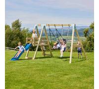 Premium Double Swing with Deck - Flex and Boat Navy Blue