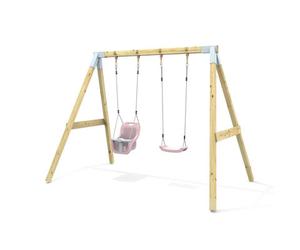 Rebo Premium Double Swing - Standard And Baby Dusky Pink