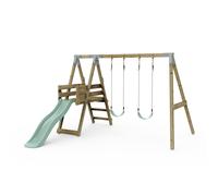 Rebo Premium Double Swing with Deck - Flex Mint Green Rebo Green