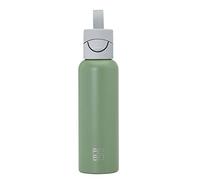 REBO Smart Water Bottle - Tracks Water Intake & Helps You Stay Hydrated - We Collect Plastic Bottles From Oceans - Stainless Steel Double Wall Vacuum Insulated Bottle 600 ml (Turtle Green)